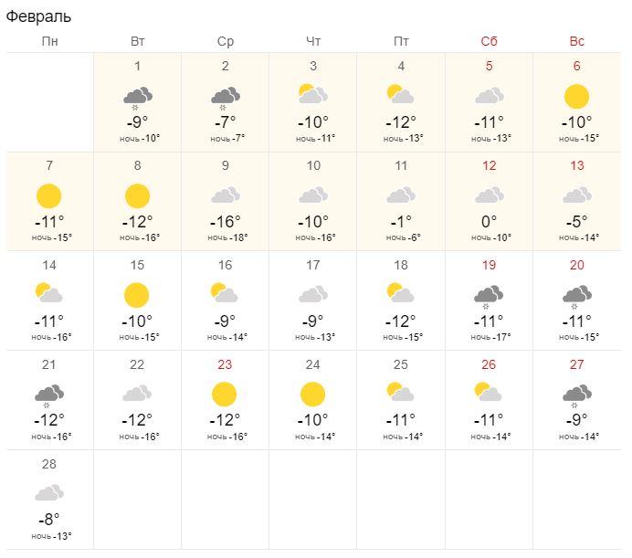 Фото Синоптики опубликовали прогноз погоды на февраль в Новосибирске 4